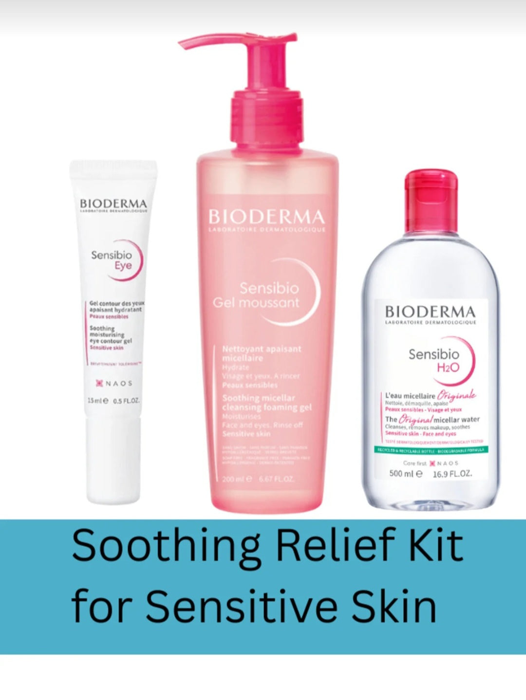 مجموعة العناية المهدئة للبشرة الحسّاسة