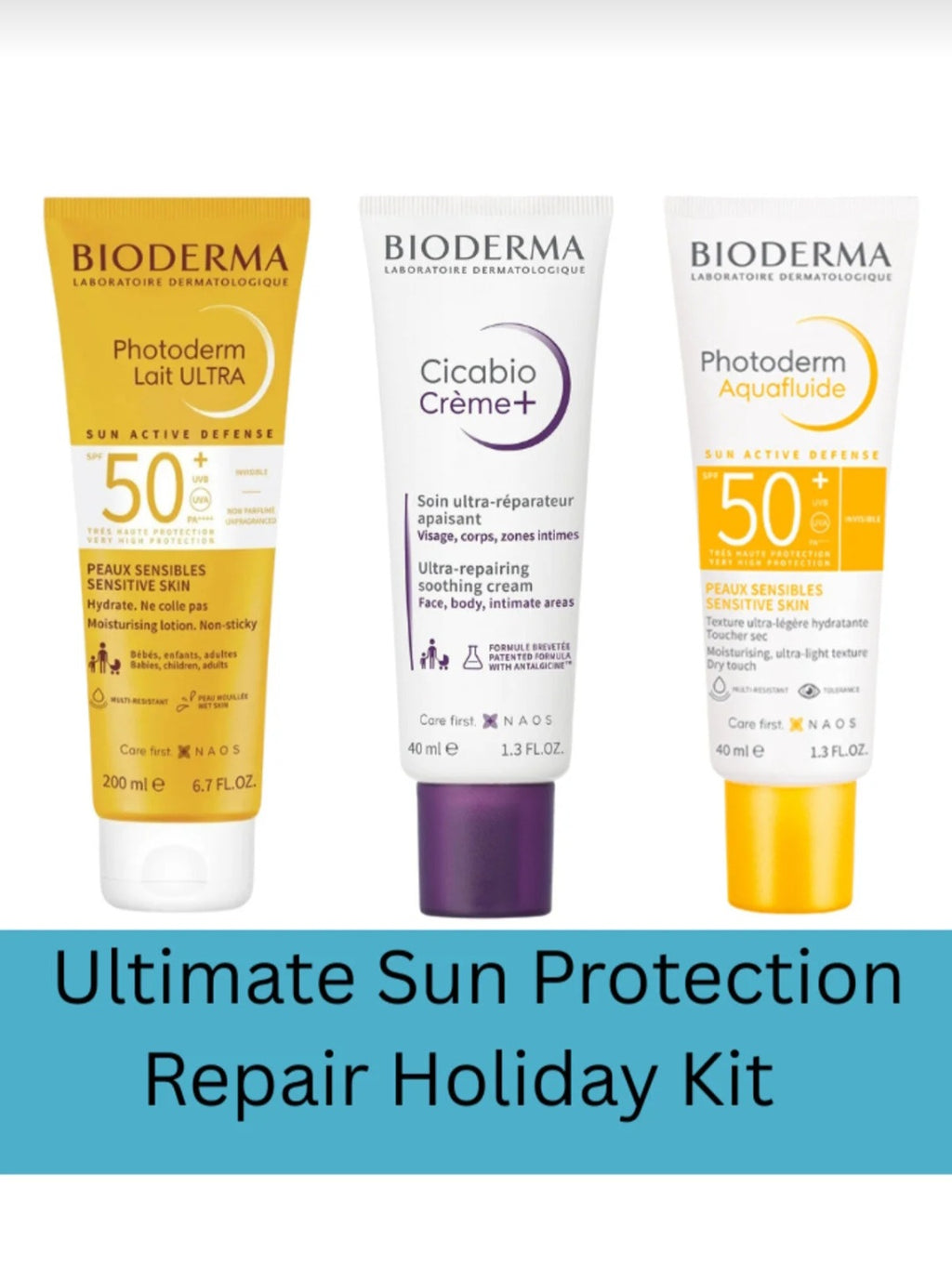 طقم العطلة للحماية القصوى من الشمس والعلاج