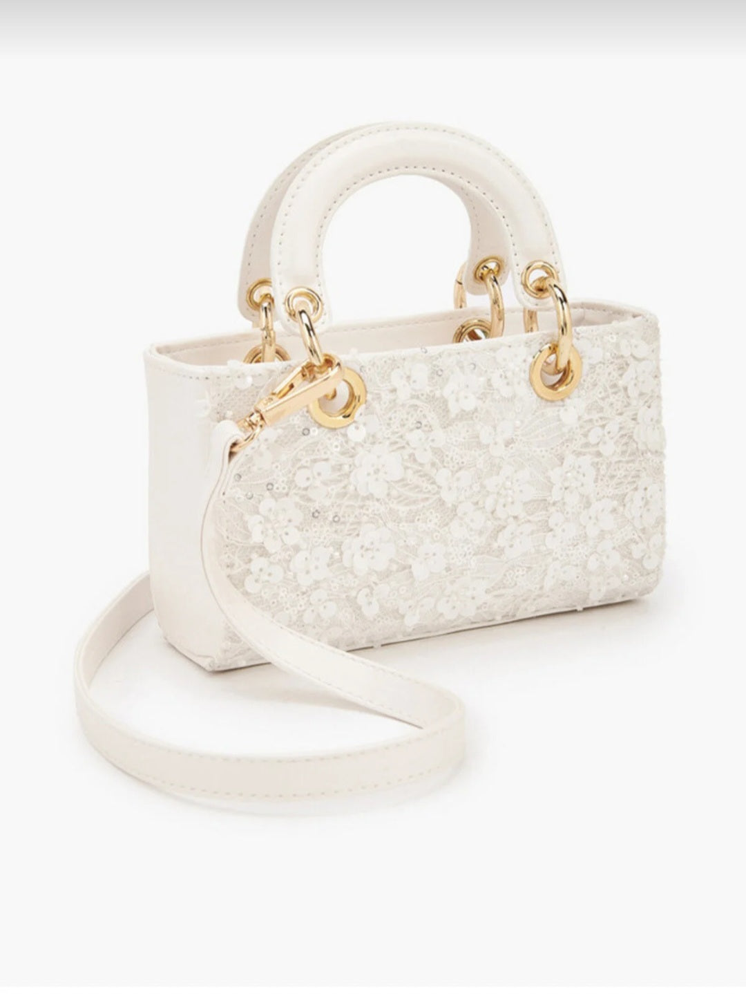 Flora Bella by Shoexpress Sequin Embellishec Crossbody Bag