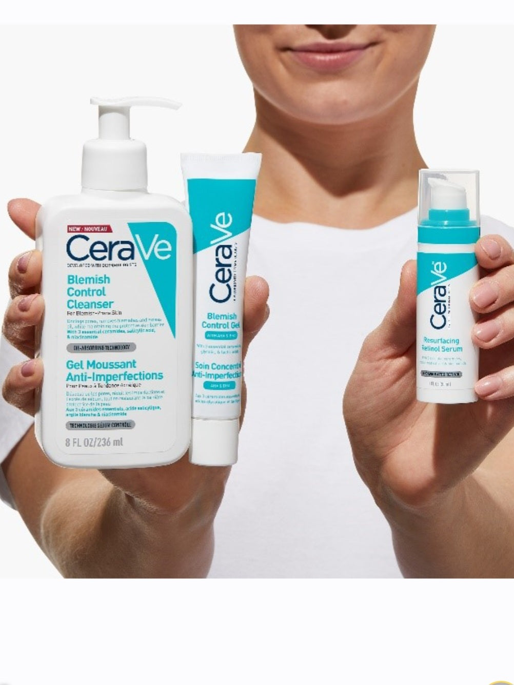 مجموعة سيرافي لمعالجة الشوائب وتجديد البشرة | غسول وجل وسيروم الريتينول