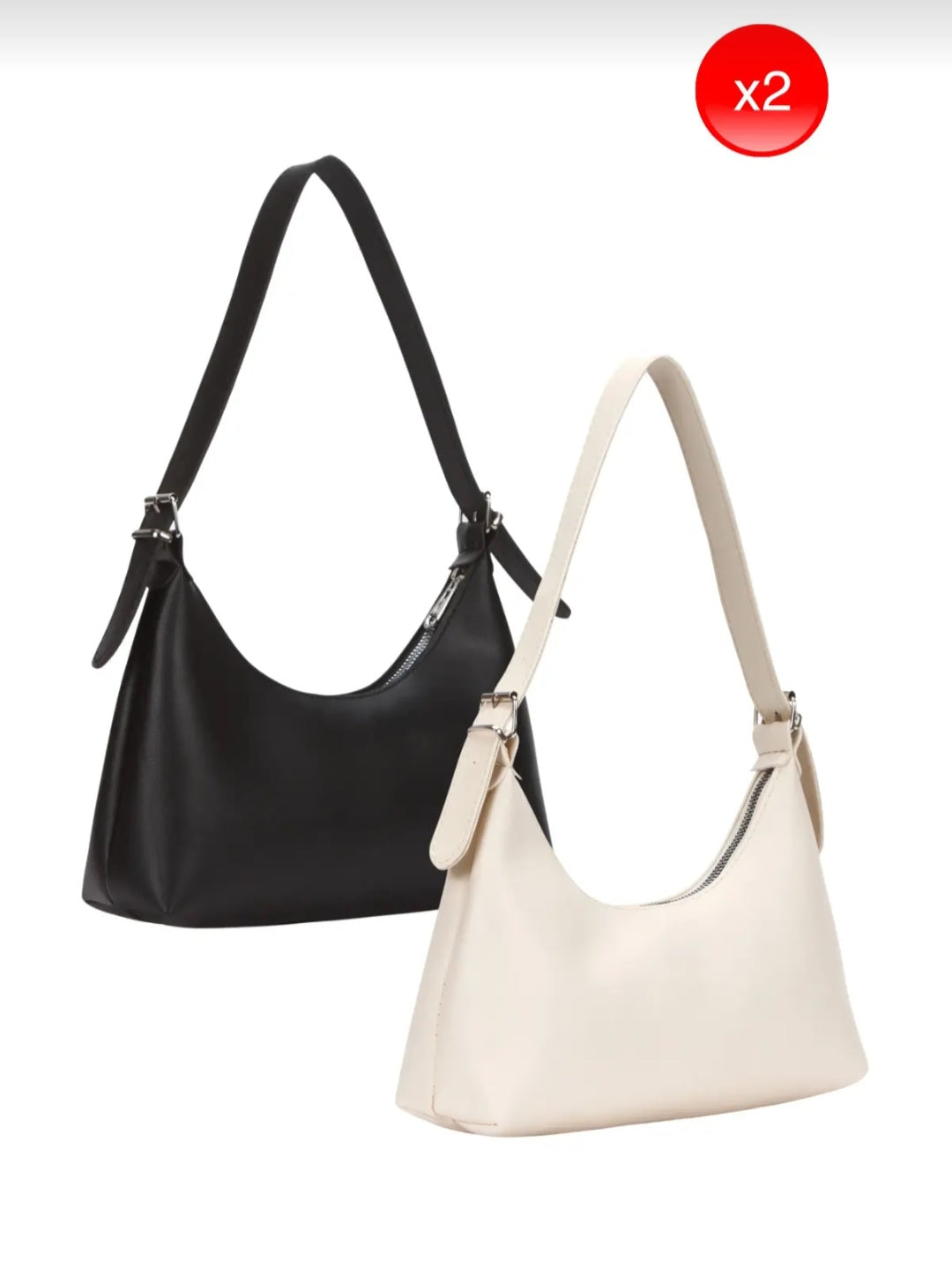 Adelina Bags Women's Baguette Daily 2 Pieces Hand and Shoulder Bag Two Bags