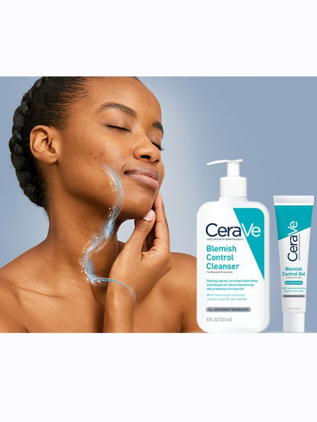 مجموعة سيرافي للعناية بالبشرة النقية: مجموعة من 3 خطوات لمكافحة الشوائب والترطيب