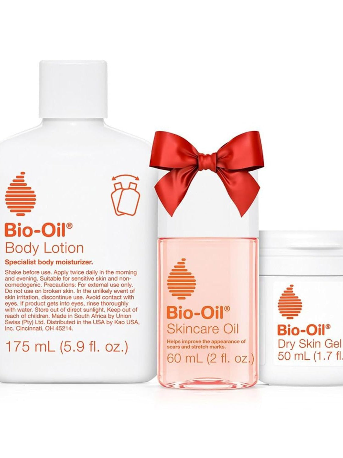 مجموعة العناية بالبشرة من بيو-أويل (جل البشرة الجافة + زيت + لوشن للجسم)