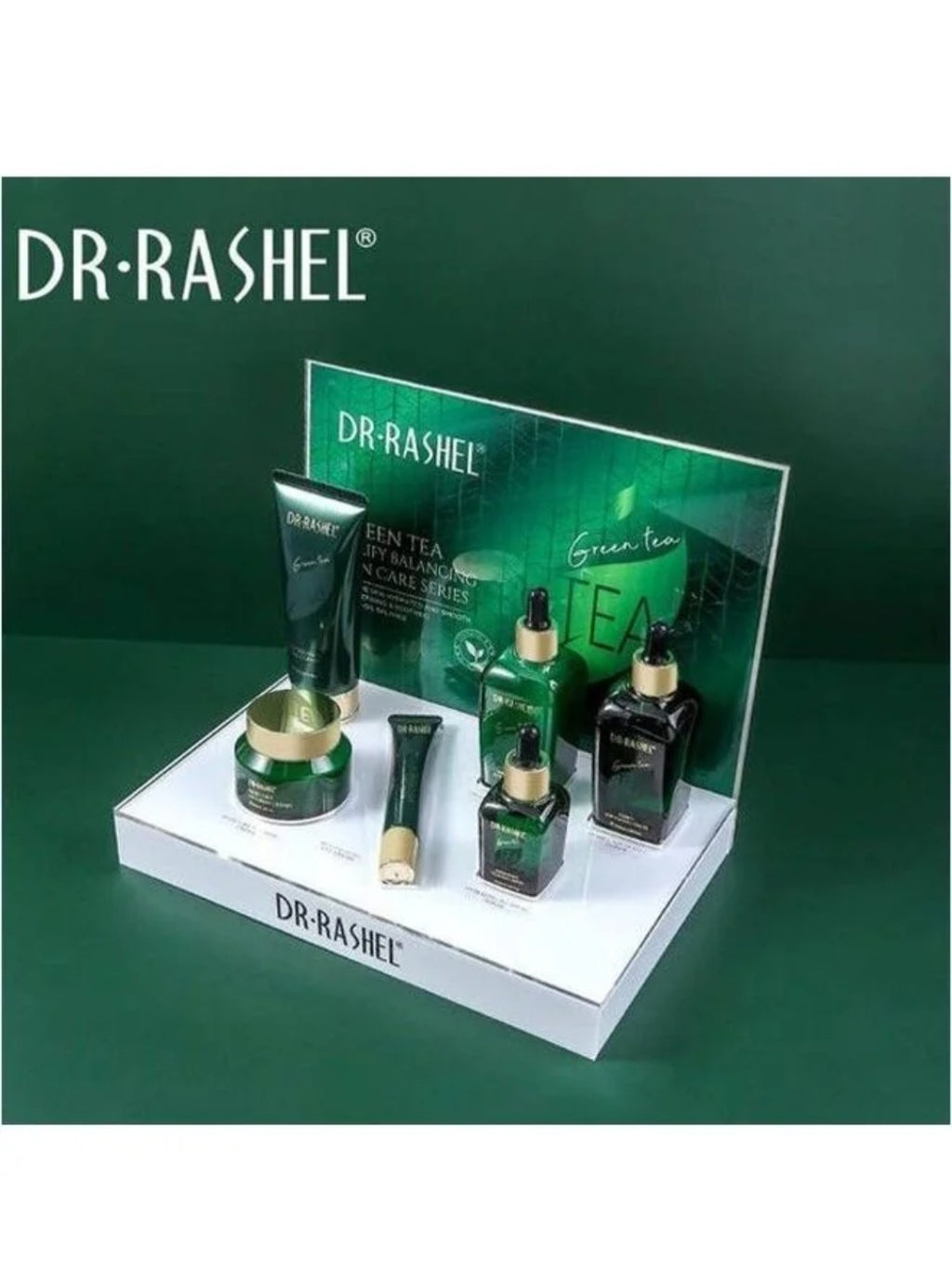 مجموعة العناية بالبشرة النقية المتوازنة بالشاي الأخضر، أبيض، 385 جرام