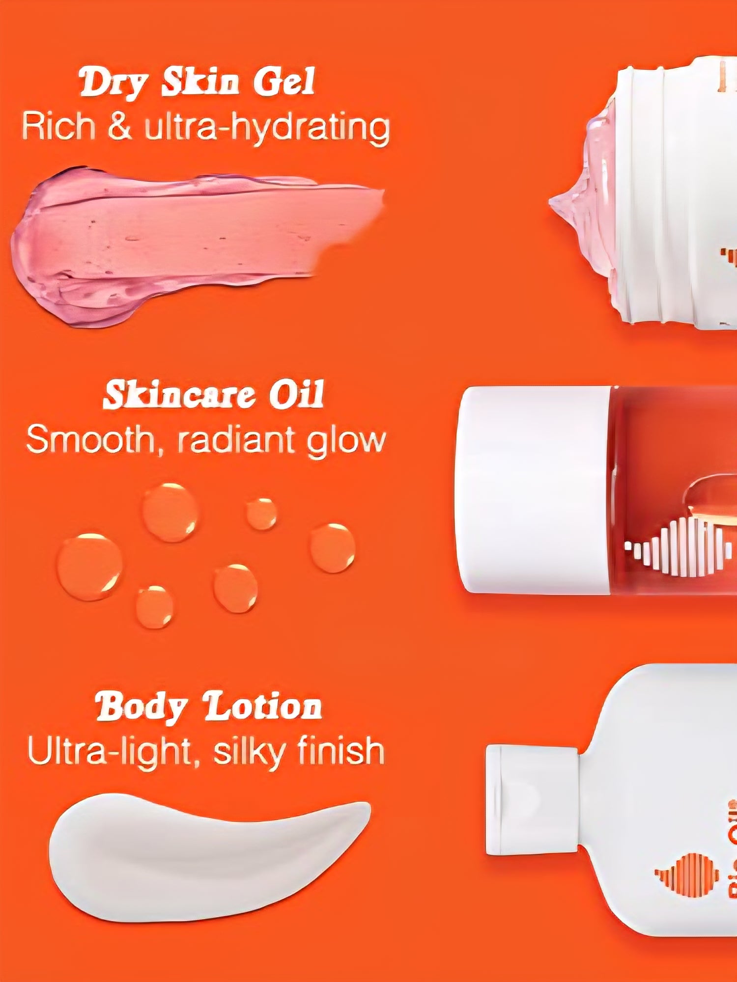 مجموعة العناية بالبشرة من بيو-أويل (جل البشرة الجافة + زيت + لوشن للجسم)